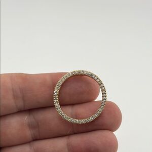 Elegant Gold tone Sterling Silver with CZ’s pendant